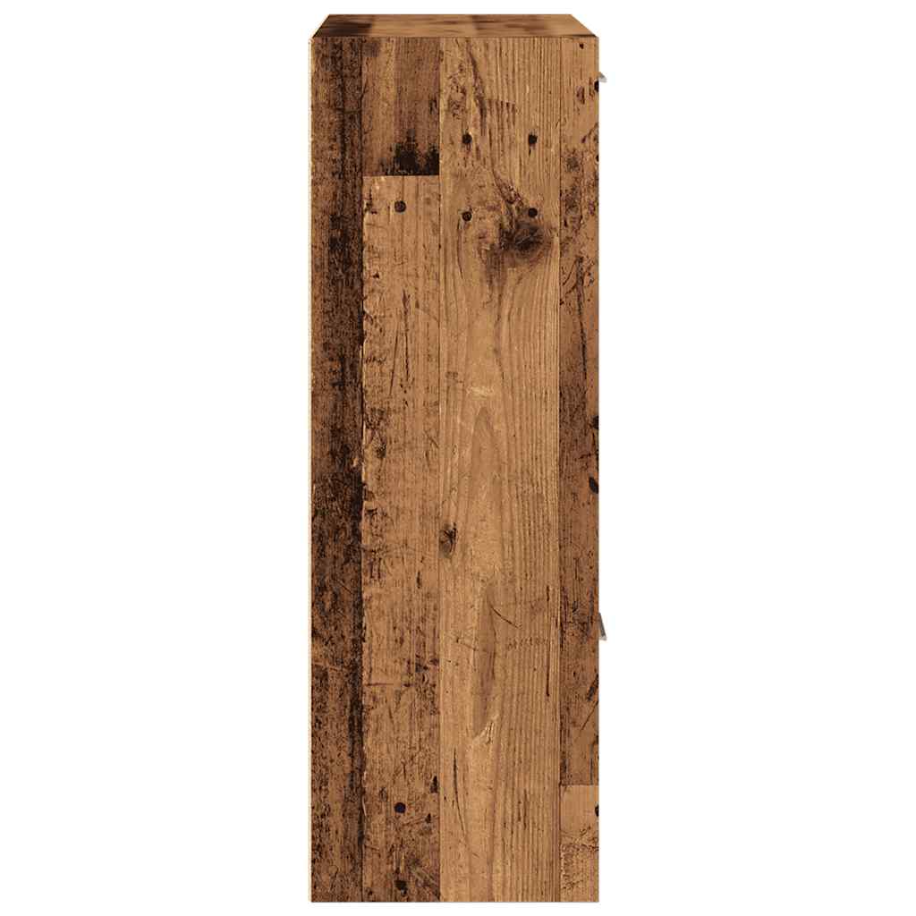 vidaXL Bookshelf Old Wood 60,5x30x90 cm Engineered Wood