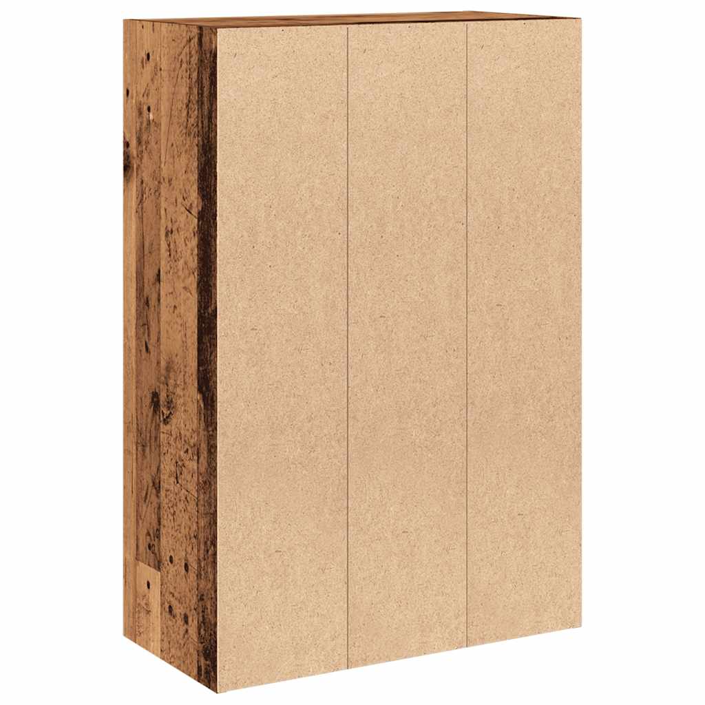 vidaXL Bookshelf Old Wood 60,5x30x90 cm Engineered Wood