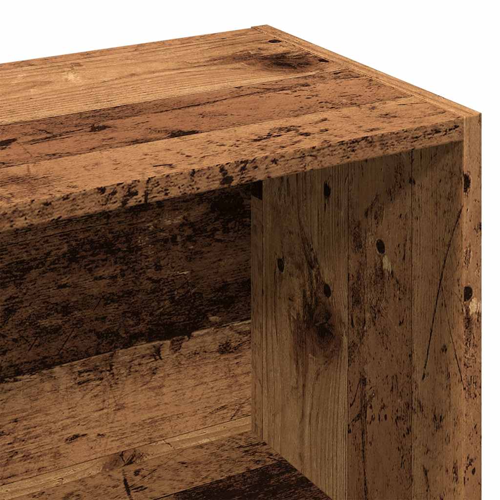 vidaXL Bookshelf Old Wood 60,5x30x90 cm Engineered Wood