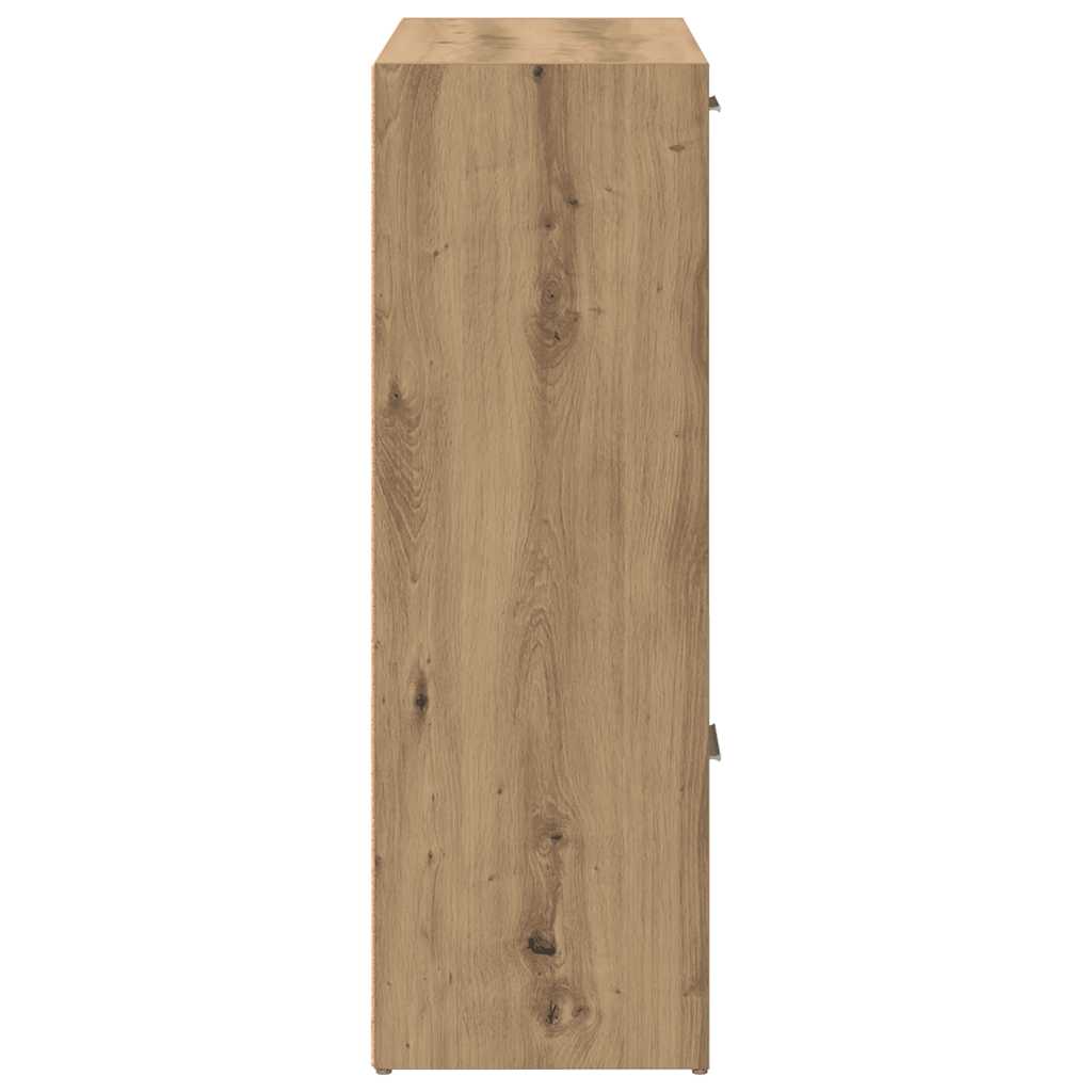 vidaXL Bookshelf Artisan Oak 60.5x30x90 cm Engineered Wood