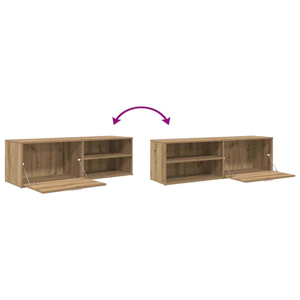 vidaXL TV Cabinet Artisan Oak 120x34x37 cm Engineered Wood