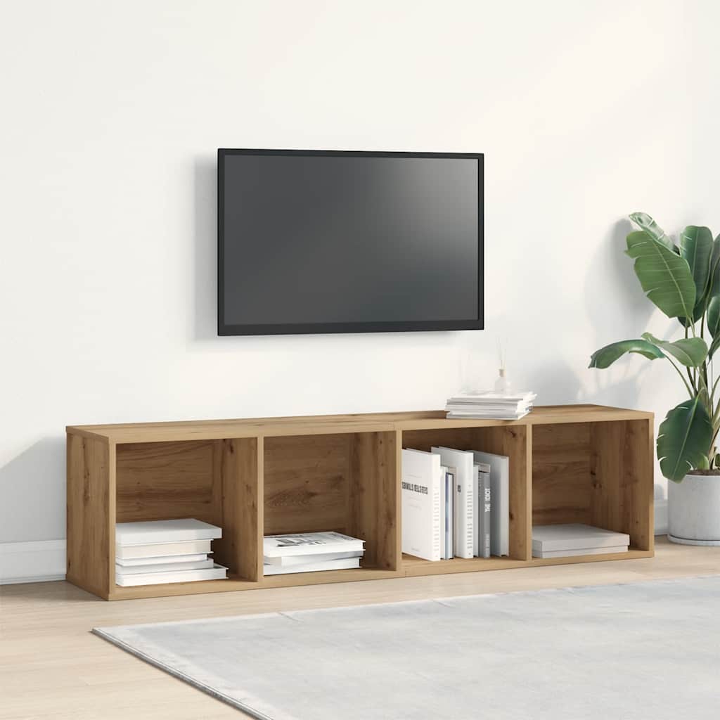 vidaXL TV Cabinet Artisan Oak 120x34x37 cm Engineered Wood