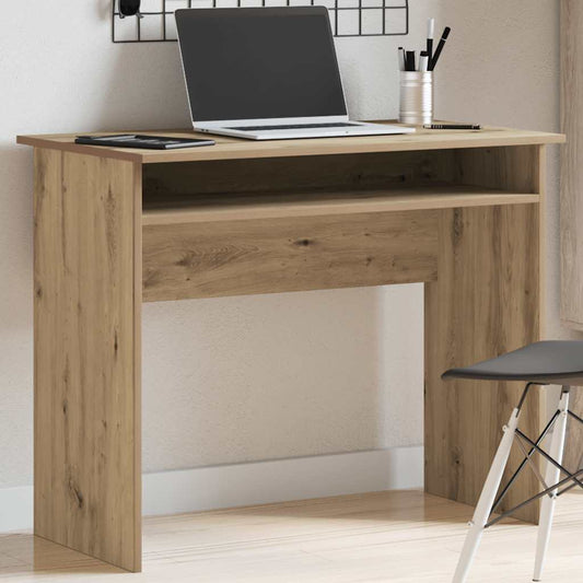 vidaXL Desk Artisan Oak 90x50x74 cm Engineered Wood