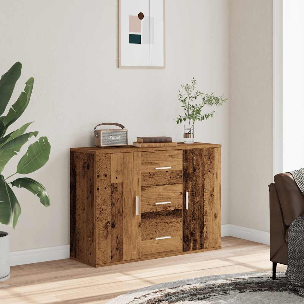 vidaXL Sideboard Old Wood 90x29,5x65 cm Engineered Wood