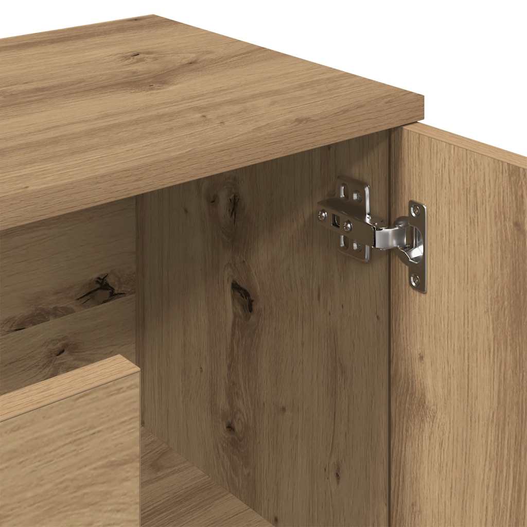 vidaXL Sideboard Artisan Oak 90x29.5x65 cm Engineered Wood