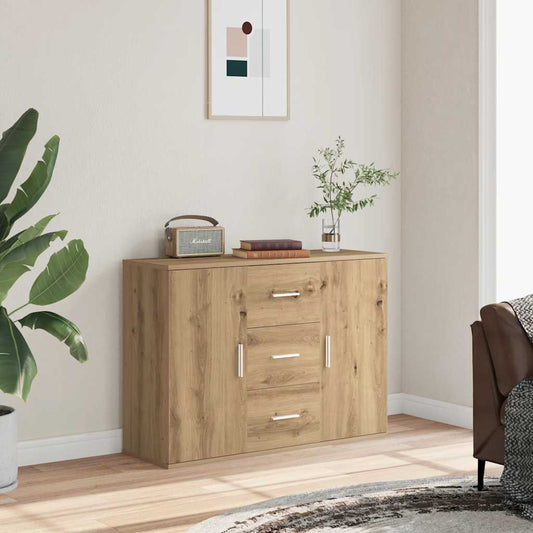 vidaXL Sideboard Artisan Oak 90x29.5x65 cm Engineered Wood