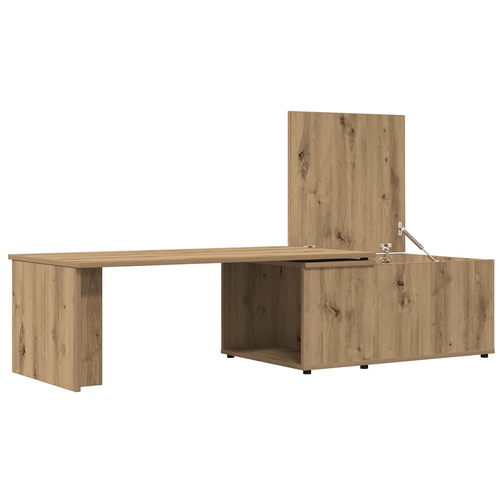 vidaXL Coffee Table Artisan Oak 150x50x35 cm Engineered Wood