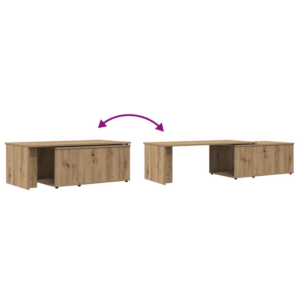 vidaXL Coffee Table Artisan Oak 150x50x35 cm Engineered Wood