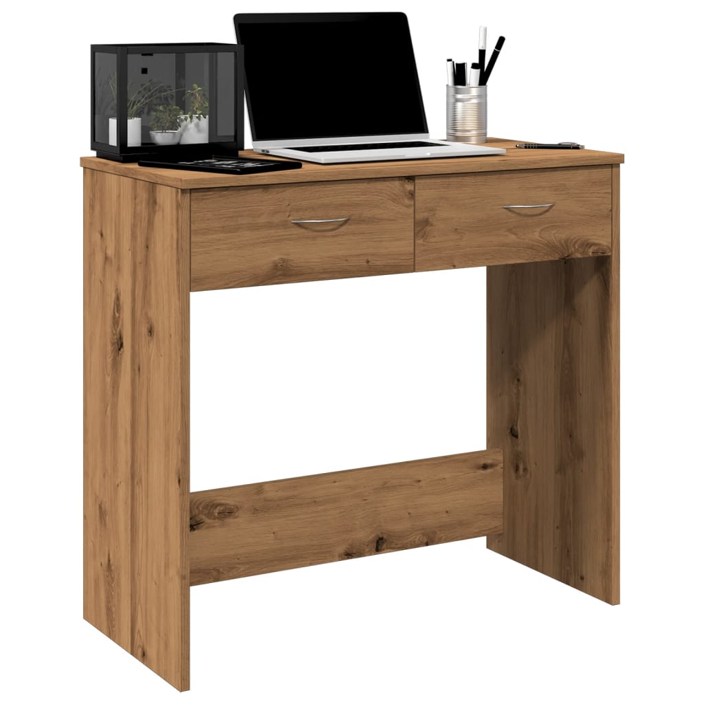 vidaXL Desk Artisian Oak 80x40x75 cm Engineered Wood