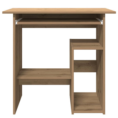 vidaXL Desk Artisan Oak 80x45x74 cm Engineered Wood