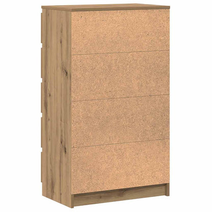 vidaXL Drawer Cabinet Artisan Oak 60x36x103 cm Engineered Wood