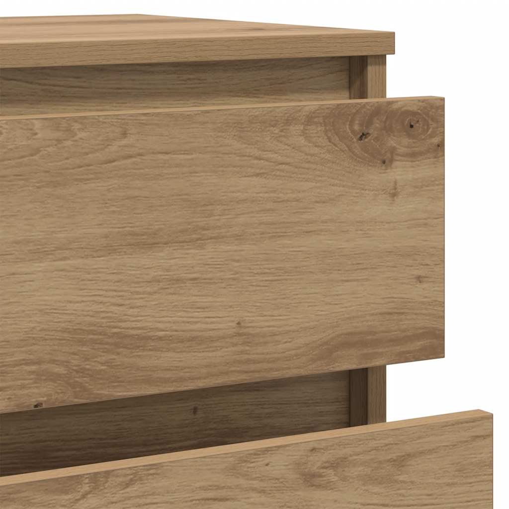 vidaXL Drawer Cabinet Artisan Oak 60x36x103 cm Engineered Wood