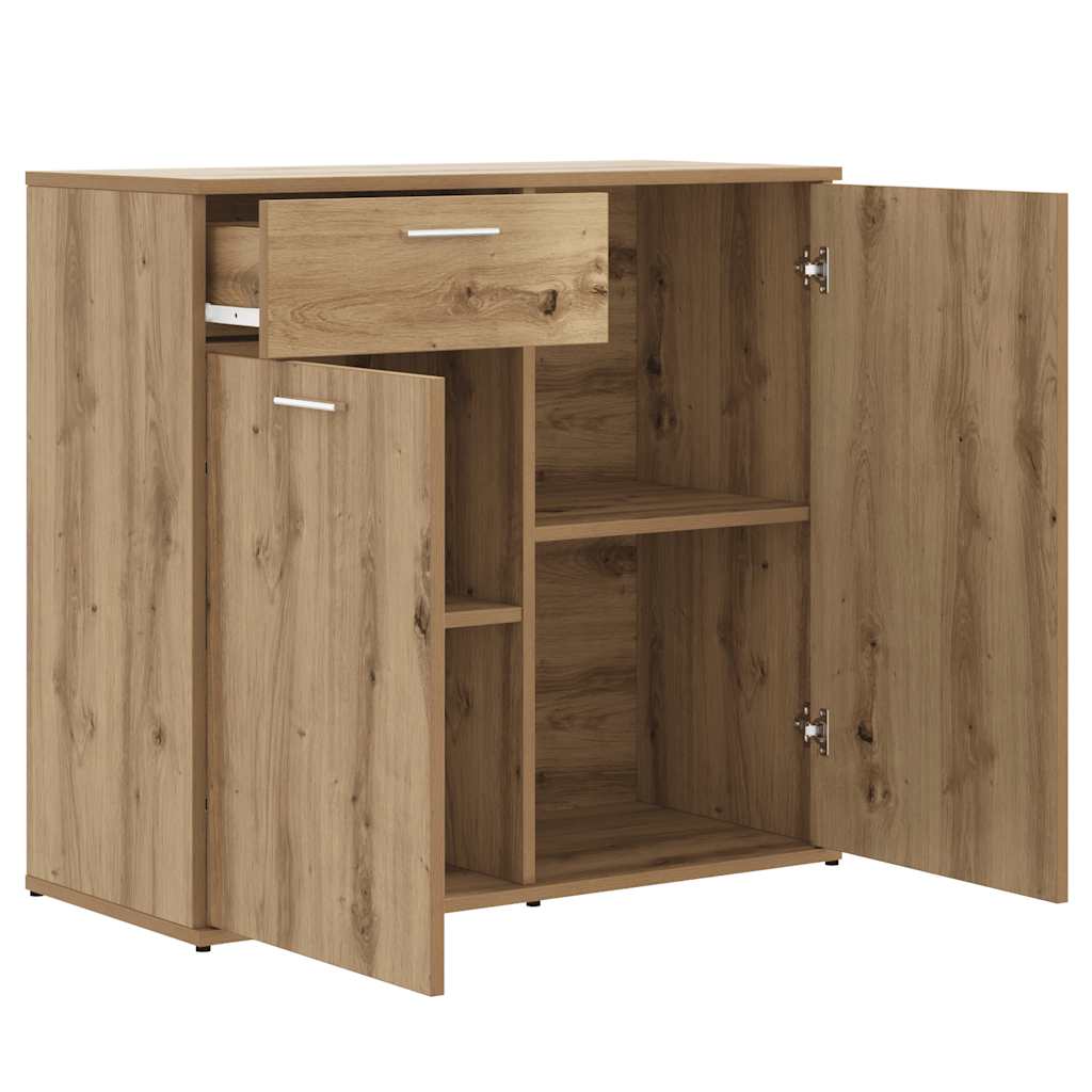 vidaXL Sideboard Artisan Oak 80x36x75 cm Engineered Wood
