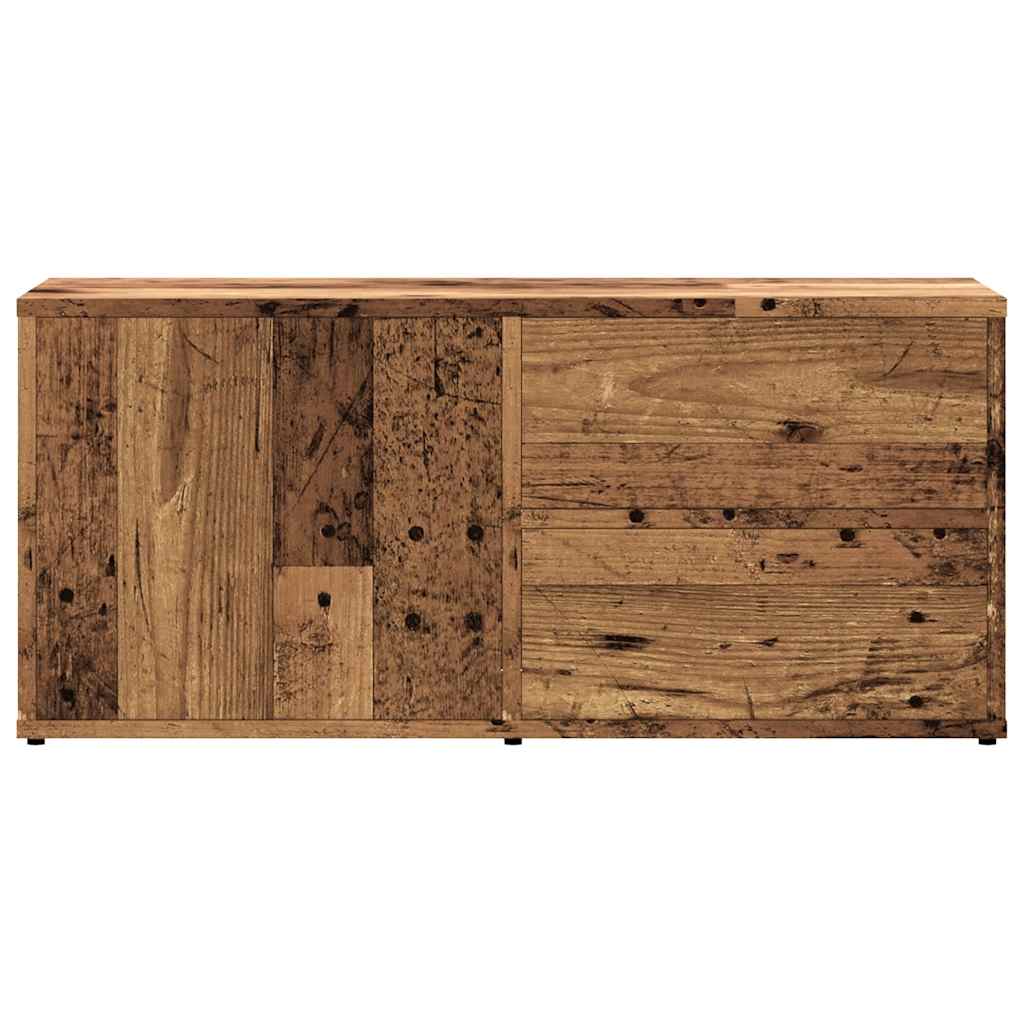 vidaXL TV Cabinet Old Wood 80x34x35.5 cm Engineered Wood