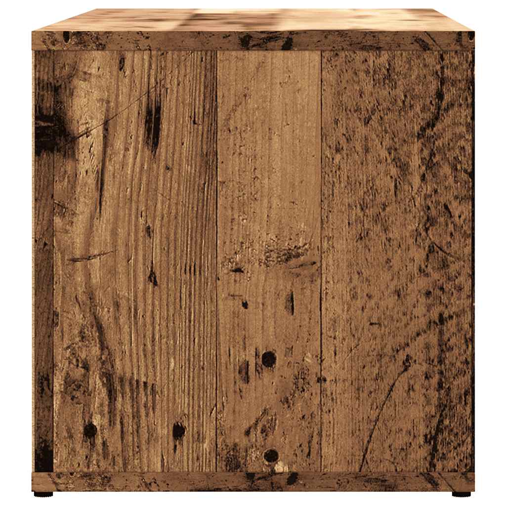 vidaXL TV Cabinet Old Wood 80x34x35.5 cm Engineered Wood