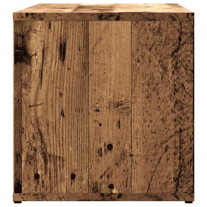 vidaXL TV Cabinet Old Wood 80x34x35.5 cm Engineered Wood