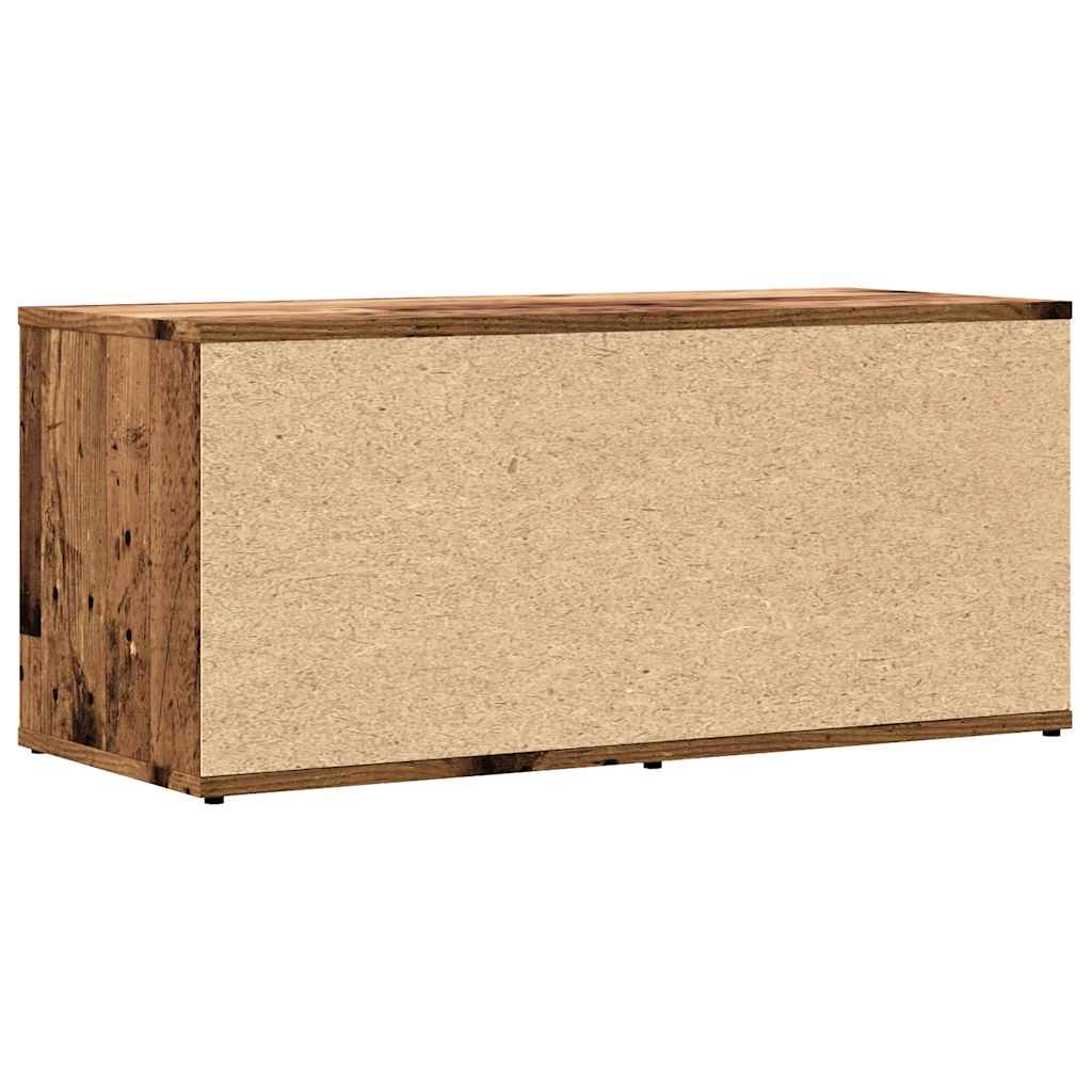 vidaXL TV Cabinet Old Wood 80x34x35.5 cm Engineered Wood