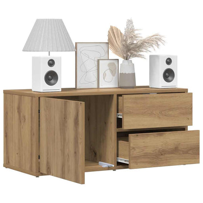 vidaXL TV Cabinet Artisan Oak 80x34x35.5 cm Engineered Wood