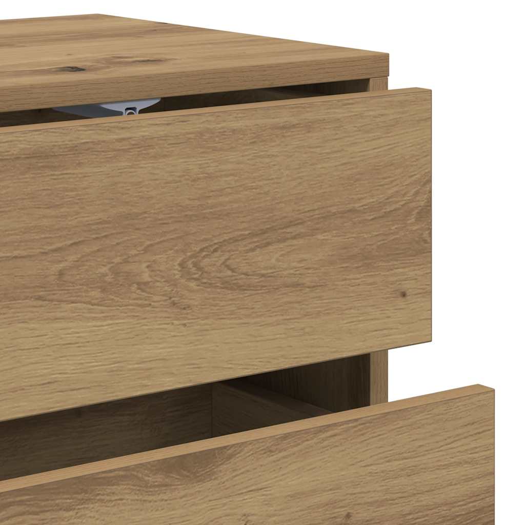 vidaXL TV Cabinet Artisan Oak 80x34x35.5 cm Engineered Wood