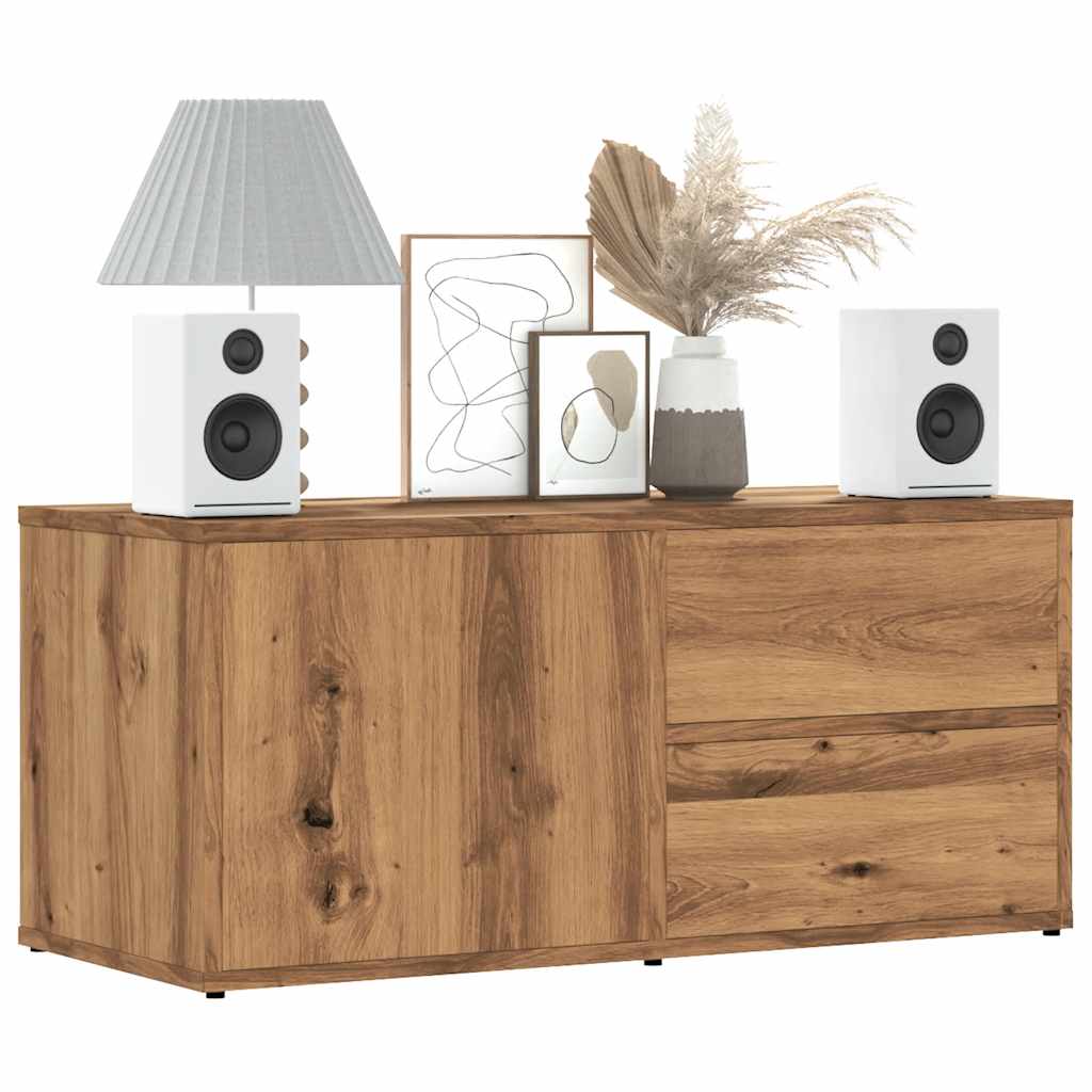 vidaXL TV Cabinet Artisan Oak 80x34x35.5 cm Engineered Wood