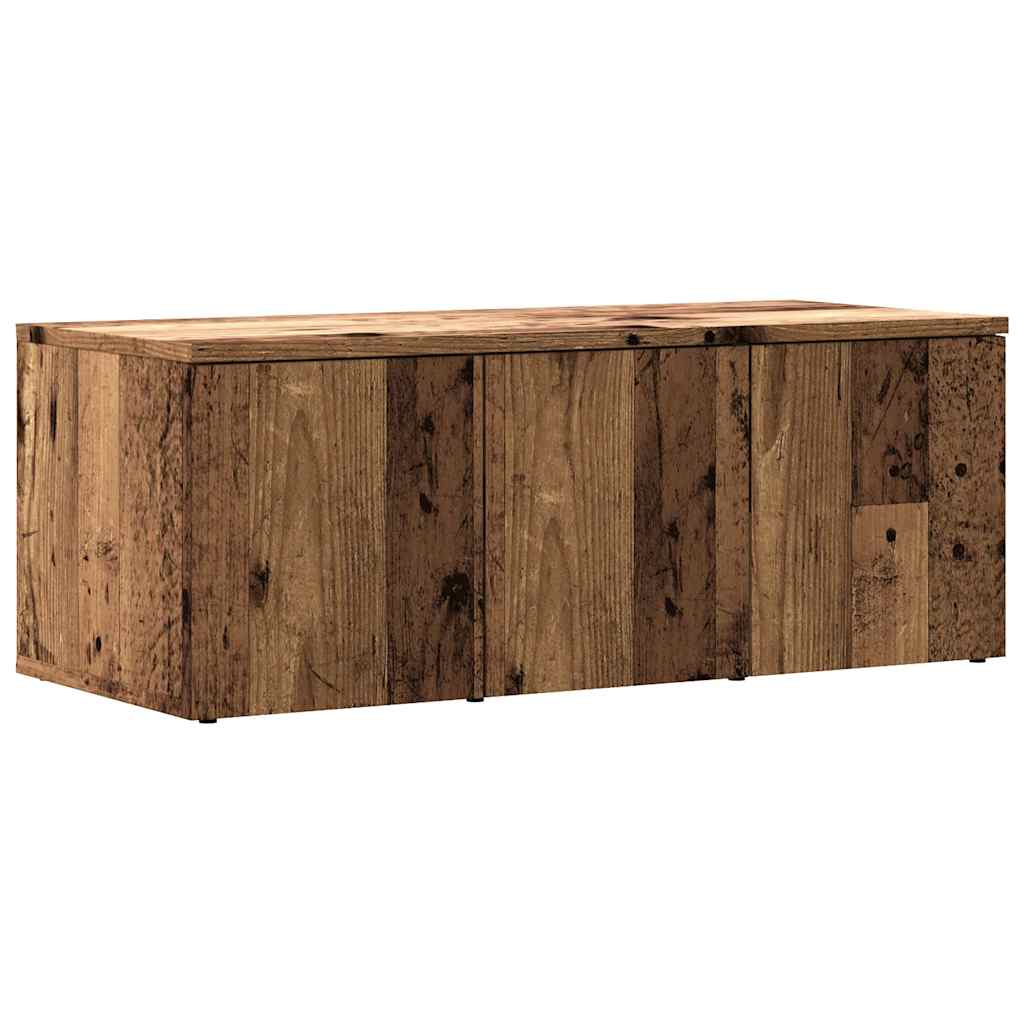 vidaXL TV Cabinet Old Wood 80x34x30 cm Engineered Wood