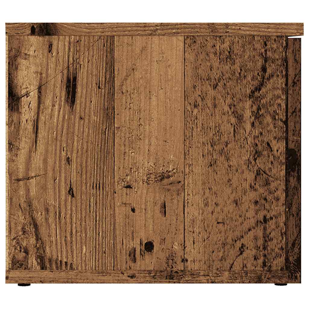 vidaXL TV Cabinet Old Wood 80x34x30 cm Engineered Wood