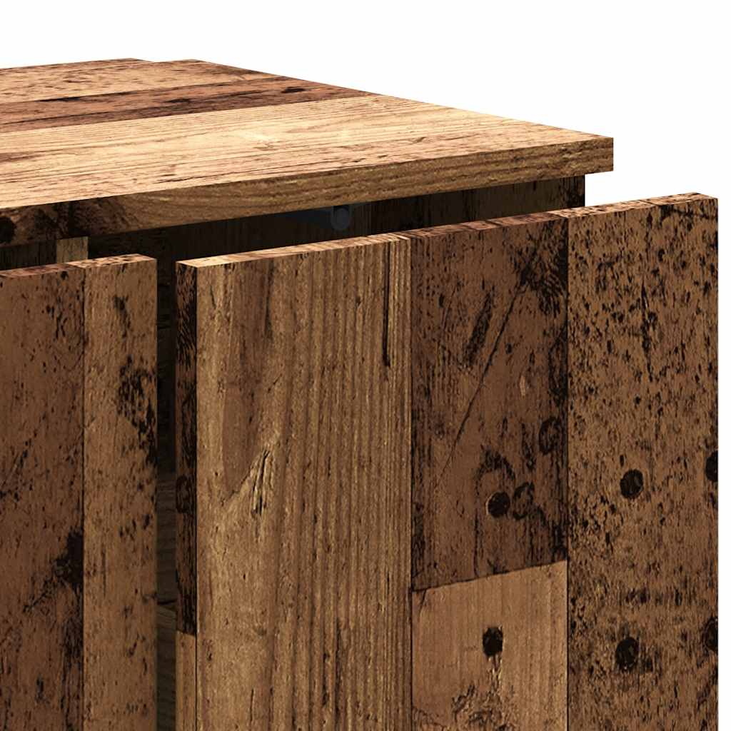 vidaXL TV Cabinet Old Wood 80x34x30 cm Engineered Wood