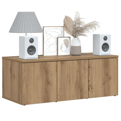 vidaXL TV Cabinet Artisan Oak 80x34x30 cm Engineered Wood
