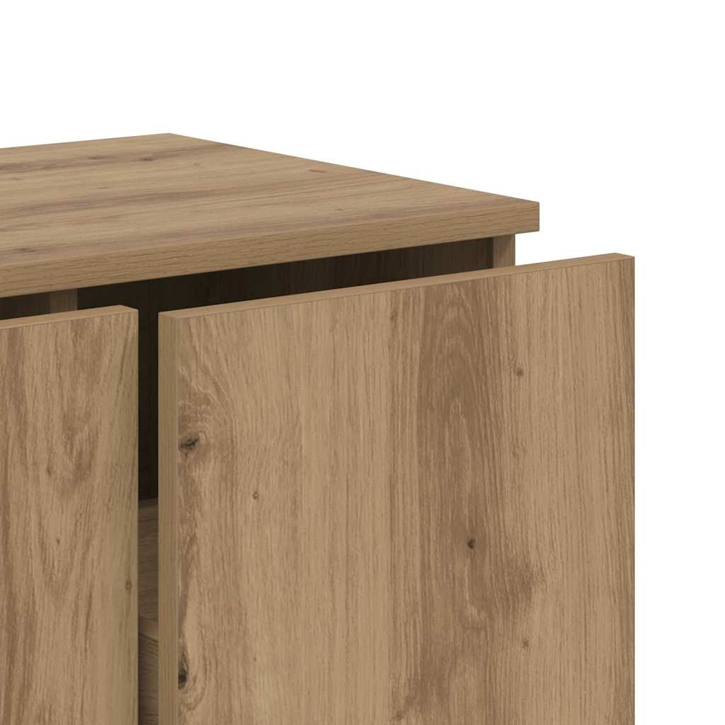 vidaXL TV Cabinet Artisan Oak 80x34x30 cm Engineered Wood