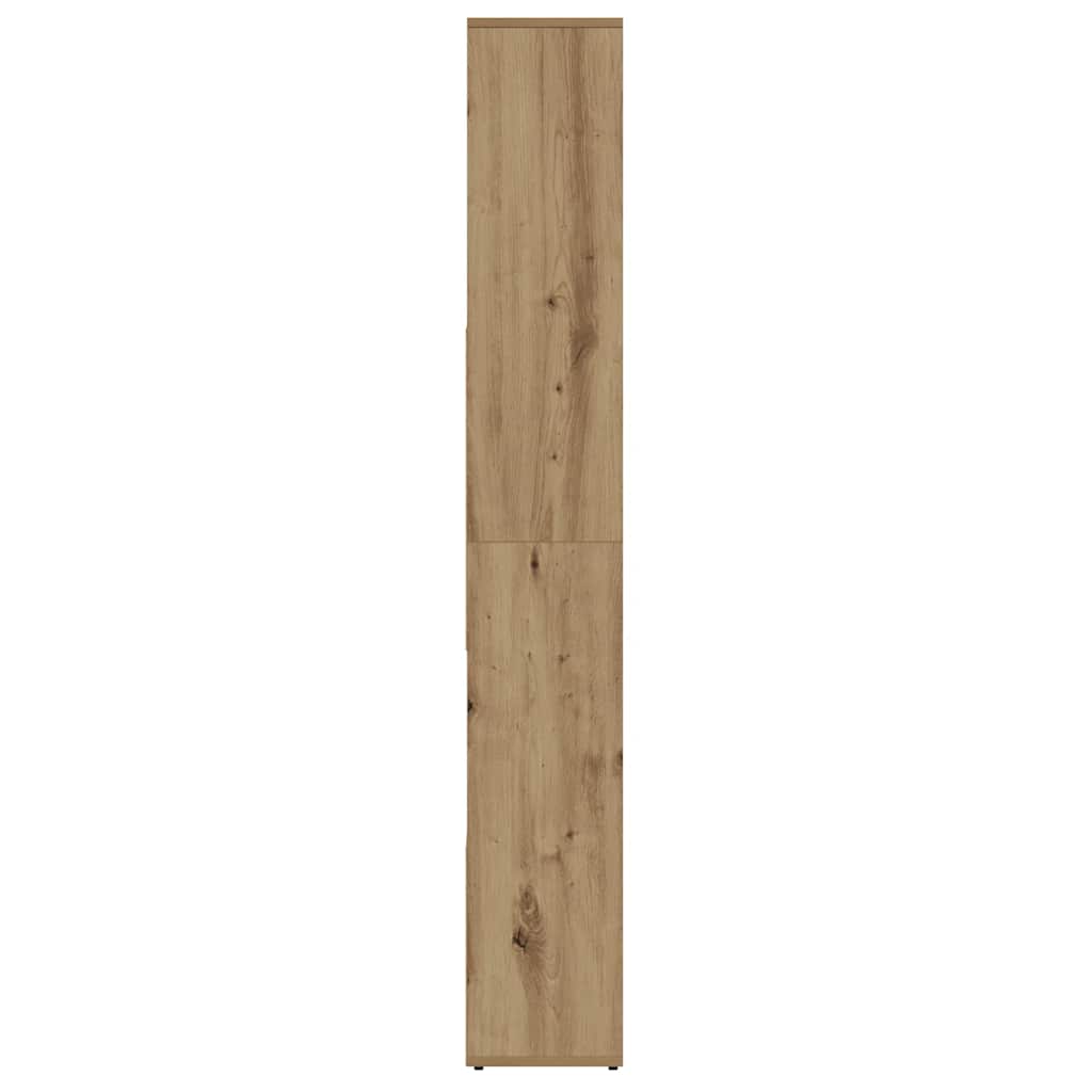 vidaXL Bookcase Artisan Oak 67x24x161 cm Engineered Wood