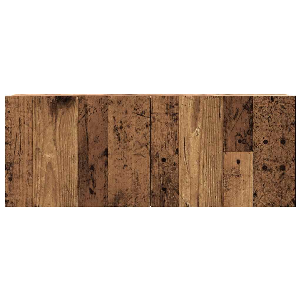 vidaXL Wall Mounted TV Cabinet Old Wood 80x30x30 cm Engineered Wood
