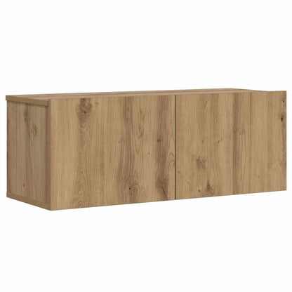 vidaXL Wall Mounted TV Cabinet Artisan Oak 80x30x30 cm Engineered Wood