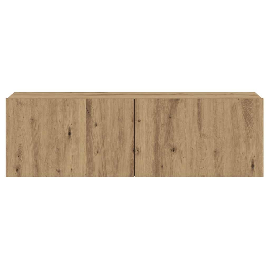 vidaXL Wall Mounted TV Cabinet Artisan Oak 80x30x30 cm Engineered Wood