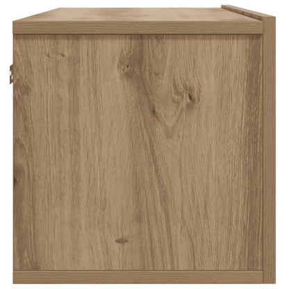 vidaXL Wall Mounted TV Cabinet Artisan Oak 80x30x30 cm Engineered Wood