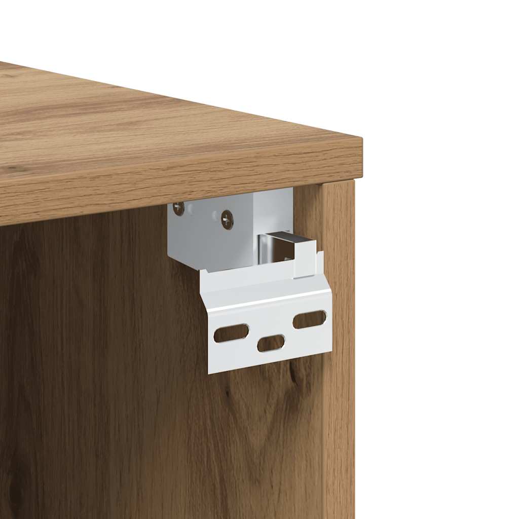 vidaXL Wall Mounted TV Cabinet Artisan Oak 80x30x30 cm Engineered Wood