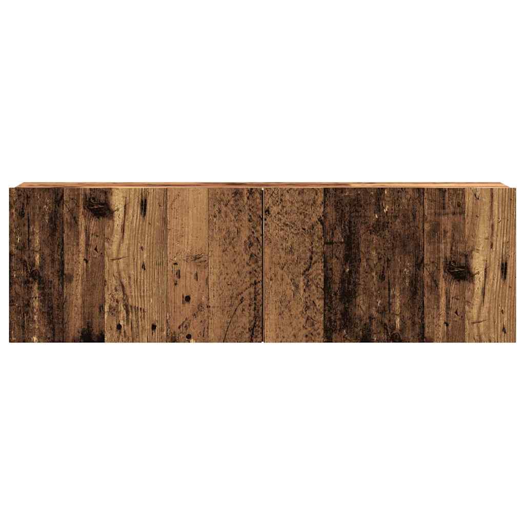 vidaXL Wall Mounted TV Cabinet Old Wood 100x30x30 cm Engineered Wood