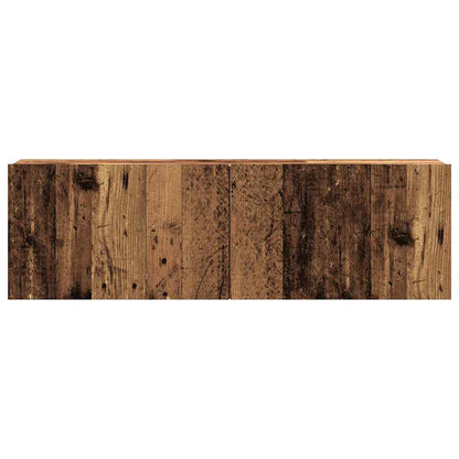 vidaXL Wall Mounted TV Cabinet Old Wood 100x30x30 cm Engineered Wood