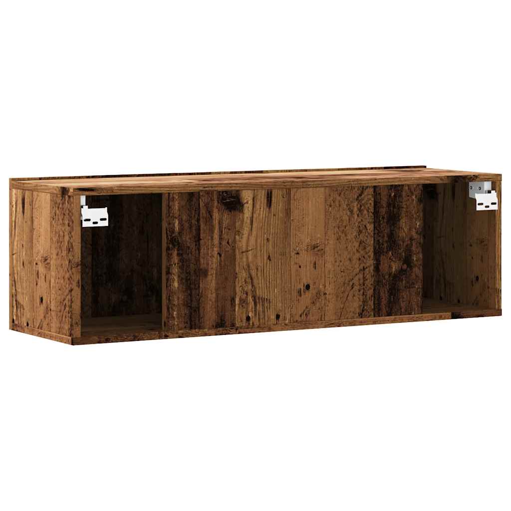vidaXL Wall Mounted TV Cabinet Old Wood 100x30x30 cm Engineered Wood