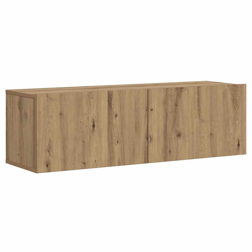 vidaXL Wall Mounted TV Cabinet Artisan Oak 100x30x30 cm Engineered Wood