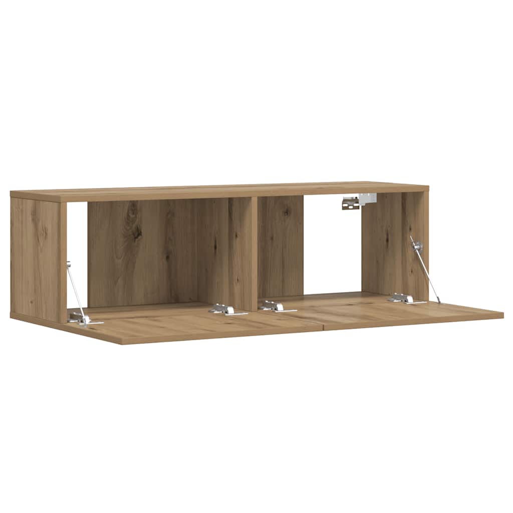 vidaXL Wall Mounted TV Cabinet Artisan Oak 100x30x30 cm Engineered Wood