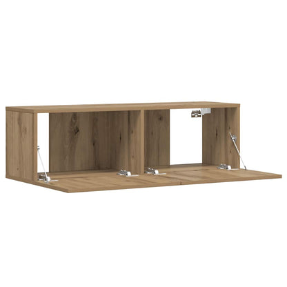 vidaXL Wall Mounted TV Cabinet Artisan Oak 100x30x30 cm Engineered Wood