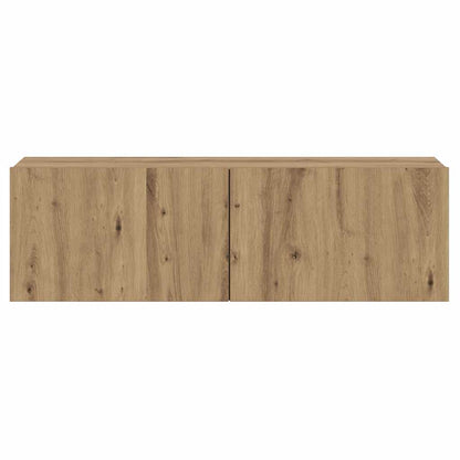 vidaXL Wall Mounted TV Cabinet Artisan Oak 100x30x30 cm Engineered Wood
