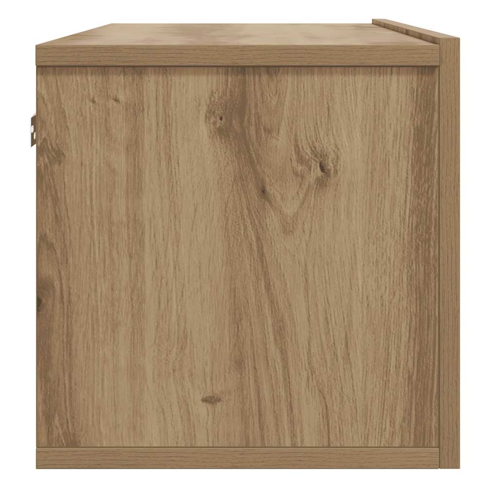 vidaXL Wall Mounted TV Cabinet Artisan Oak 100x30x30 cm Engineered Wood