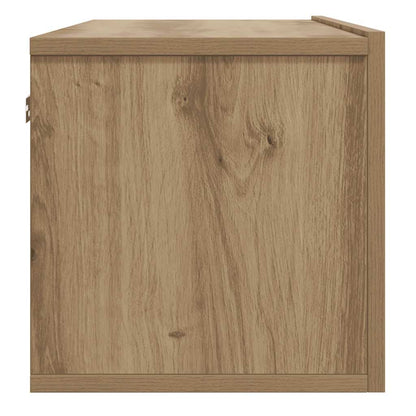 vidaXL Wall Mounted TV Cabinet Artisan Oak 100x30x30 cm Engineered Wood