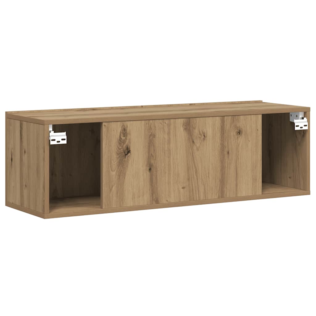 vidaXL Wall Mounted TV Cabinet Artisan Oak 100x30x30 cm Engineered Wood
