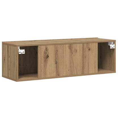 vidaXL Wall Mounted TV Cabinet Artisan Oak 100x30x30 cm Engineered Wood