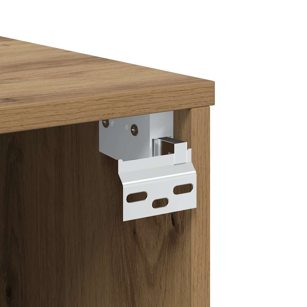 vidaXL Wall Mounted TV Cabinet Artisan Oak 100x30x30 cm Engineered Wood