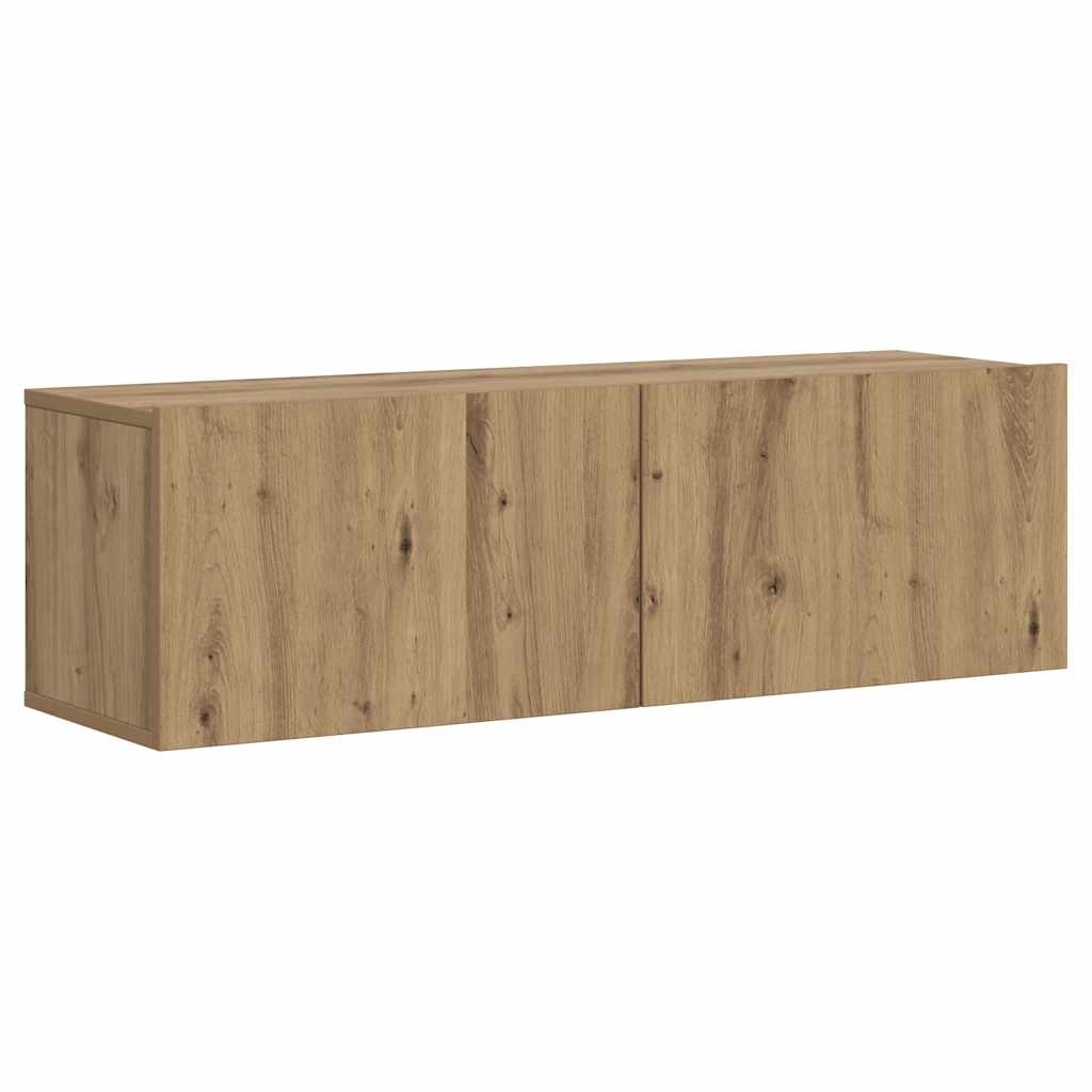 vidaXL Wall Mounted TV Cabinet Artisan Oak 100x30x30cm Engineered Wood
