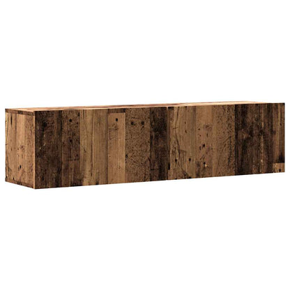 vidaXL Wall Mounted TV Cabinet Old Wood 120x30x30 cm Engineered Wood