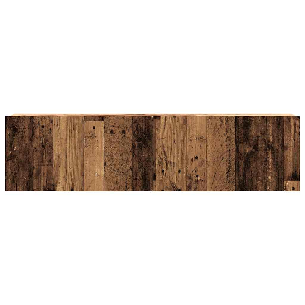 vidaXL Wall Mounted TV Cabinet Old Wood 120x30x30 cm Engineered Wood